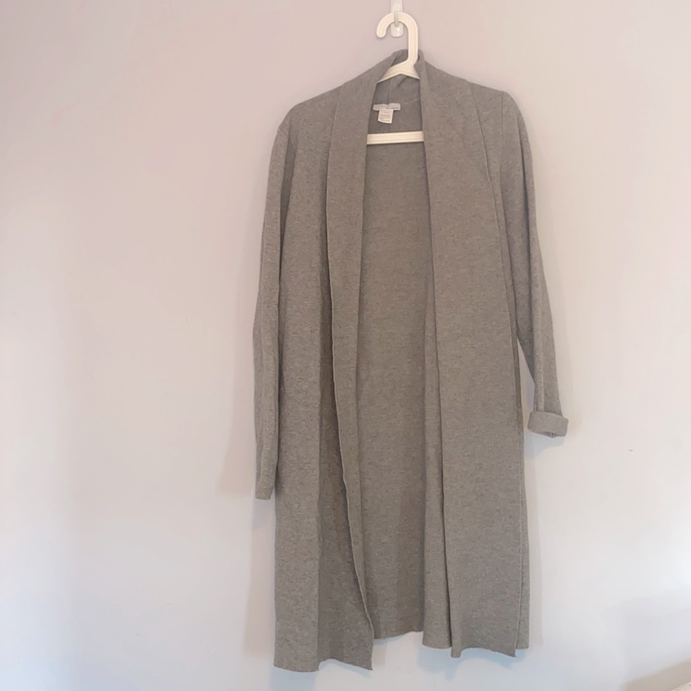 Long grey cardigan